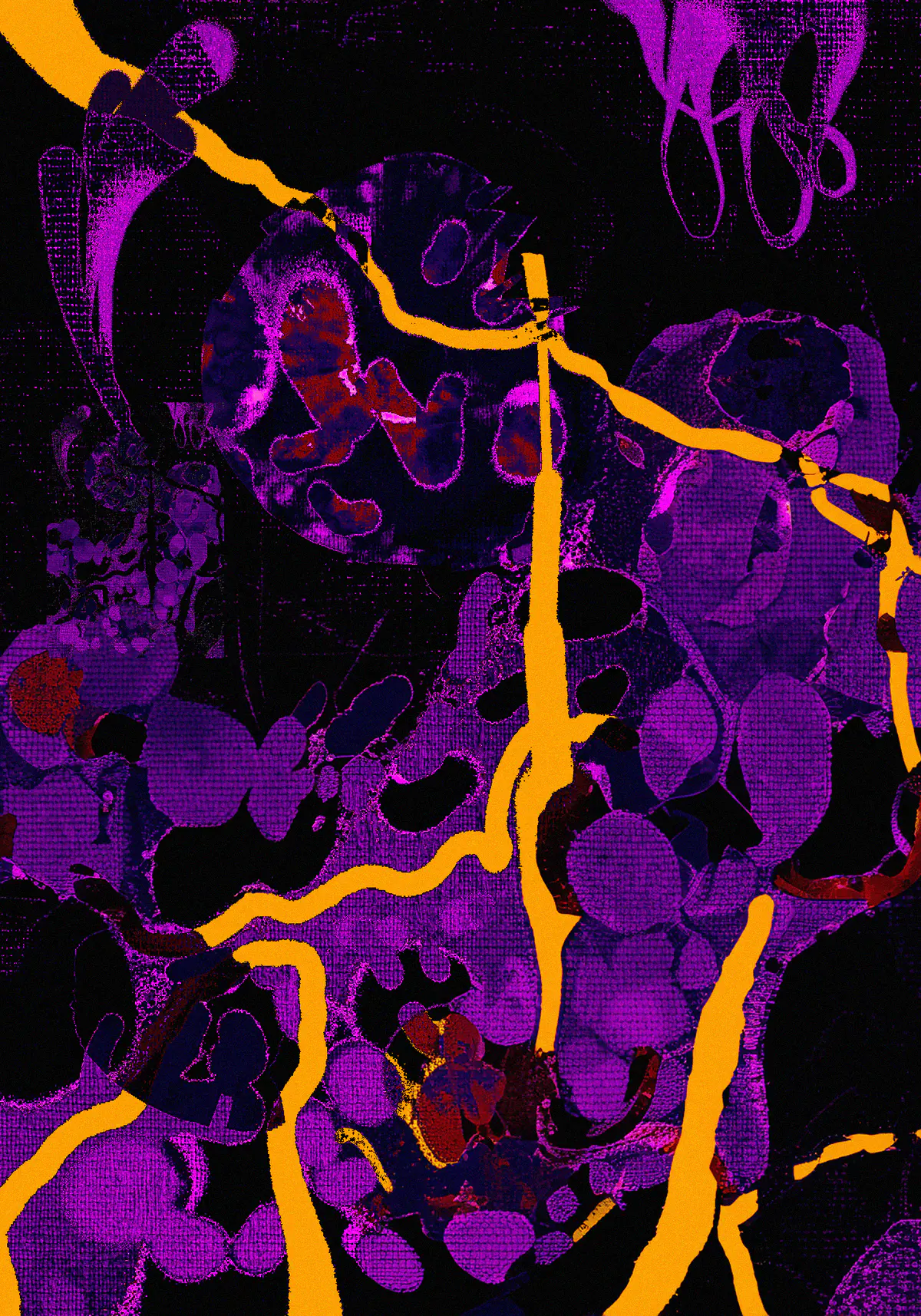 Walking Straight in Twisted Paths, digital artwork by Ottis Ots