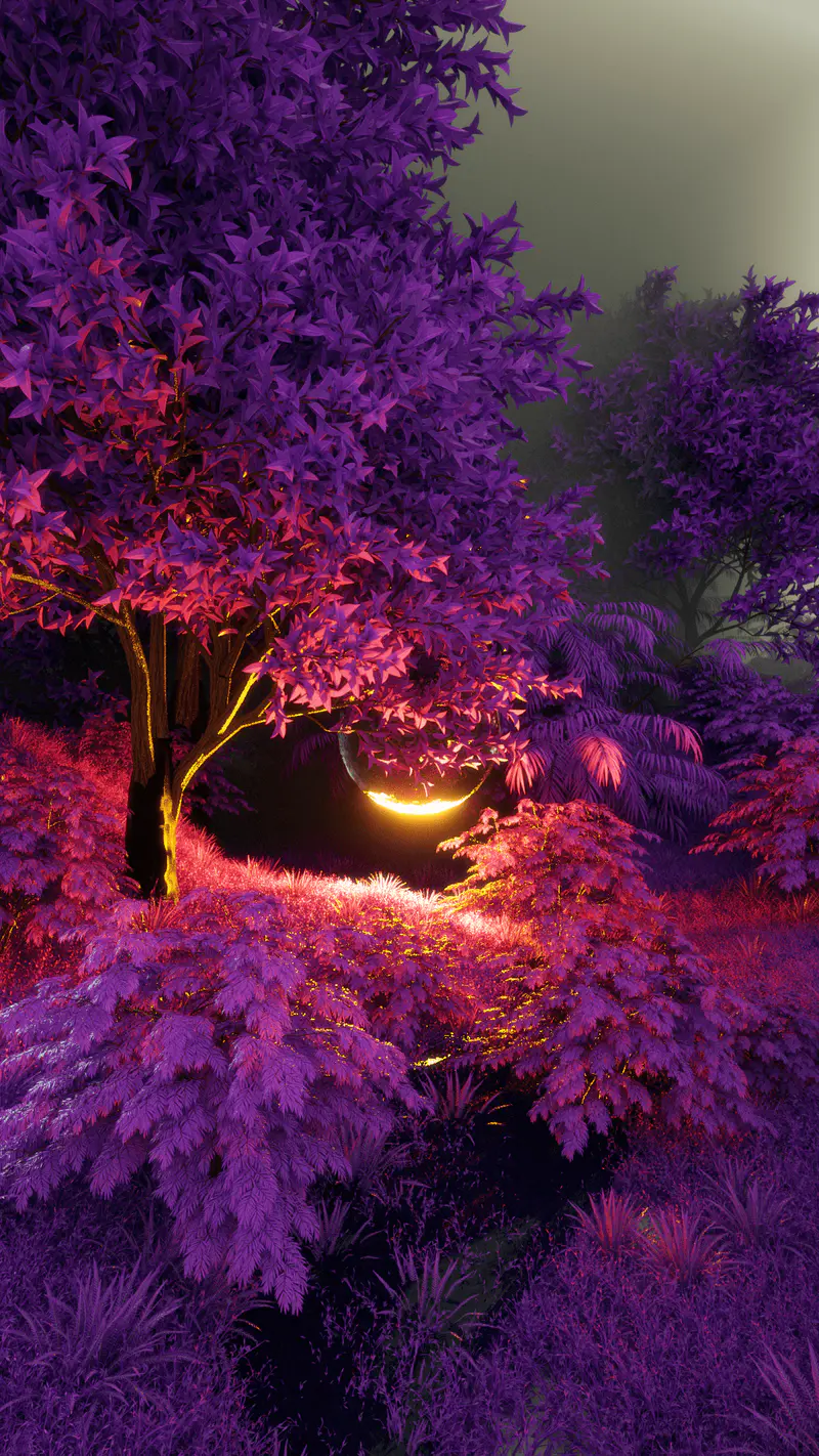 *Exclusive* Purple Valley 8th Metaverse Portal, digital artwork by Ottis Ots