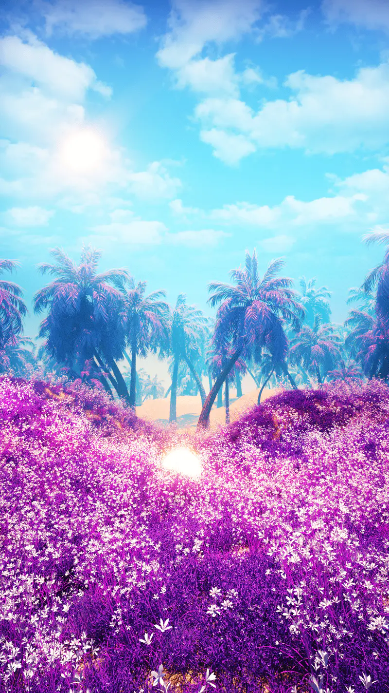 Lucy In The Purple Sky With Diamonds, digital artwork by Ottis Ots