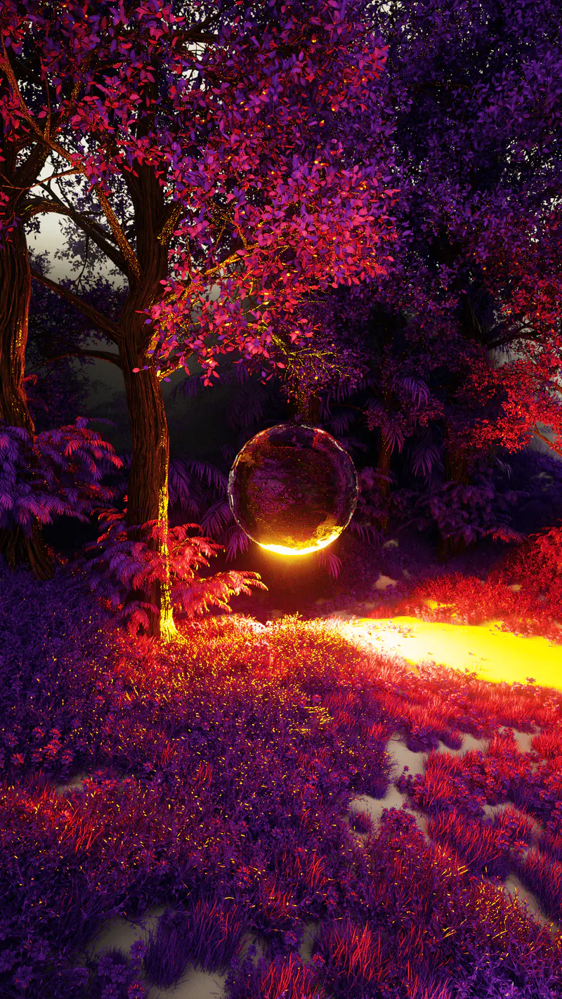Purple Bumblebee, digital artwork by Ottis Ots