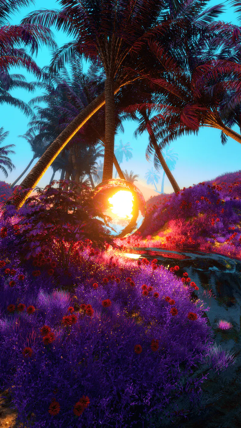Purple Valley - Βῆτα, digital artwork by Ottis Ots