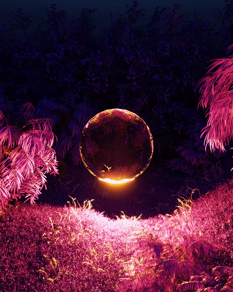 Purple Valley #07 Netherlands, digital artwork by Ottis Ots