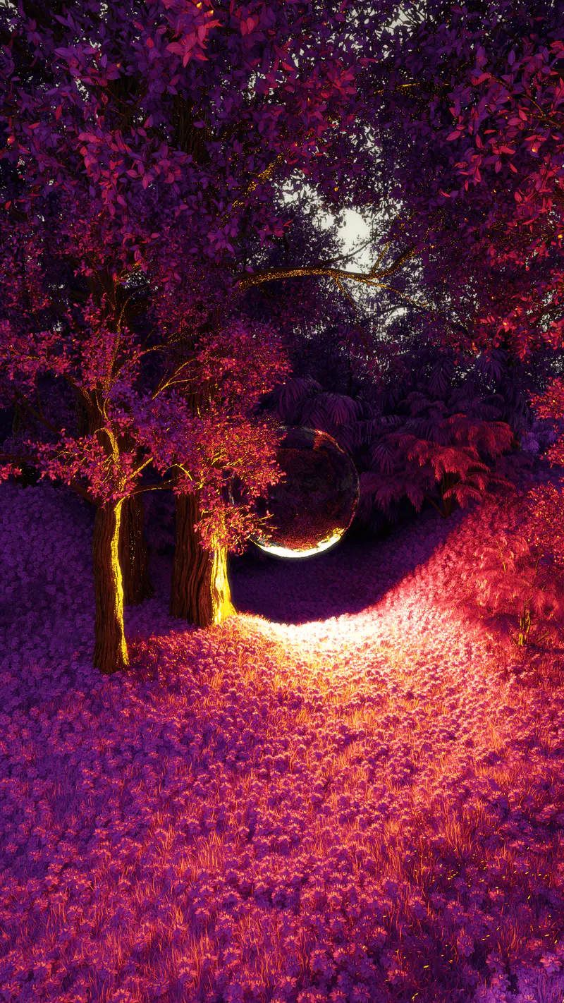 Purple Valley 10th Metaverse Portal, digital artwork by Ottis Ots