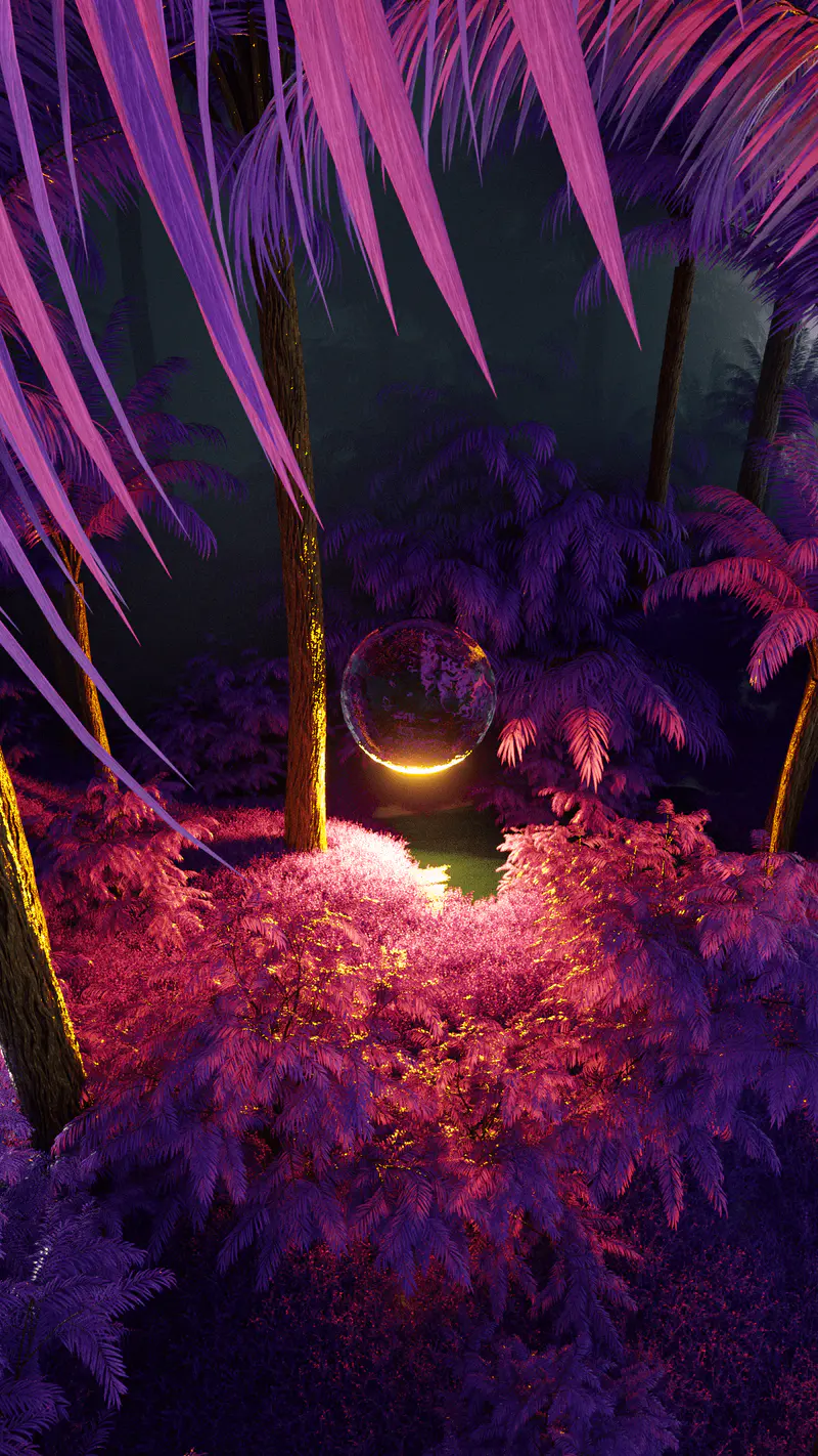 Purple Valley 12th Metaverse Portal, digital artwork by Ottis Ots