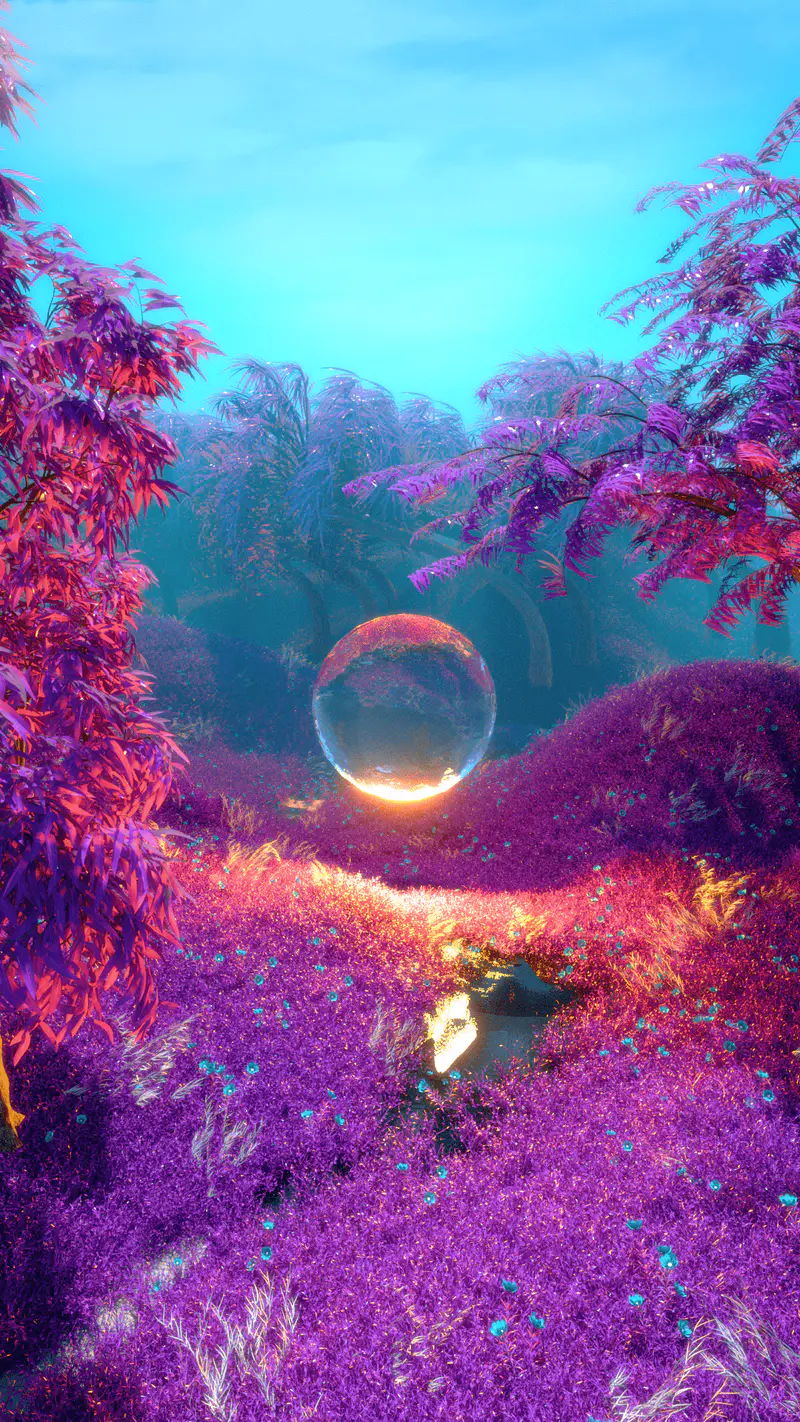 Purple Valley 13th Metaverse Portal, digital artwork by Ottis Ots