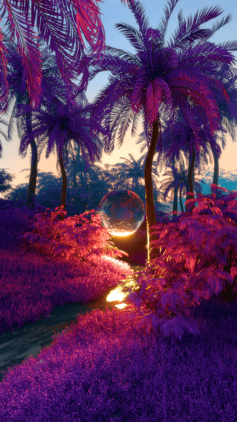 Purple Valley 15th Metaverse Portal, digital artwork by Ottis Ots