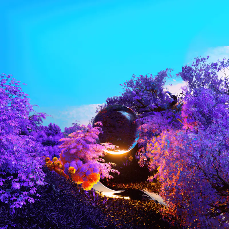 Purple Valley Kali, digital artwork by Ottis Ots
