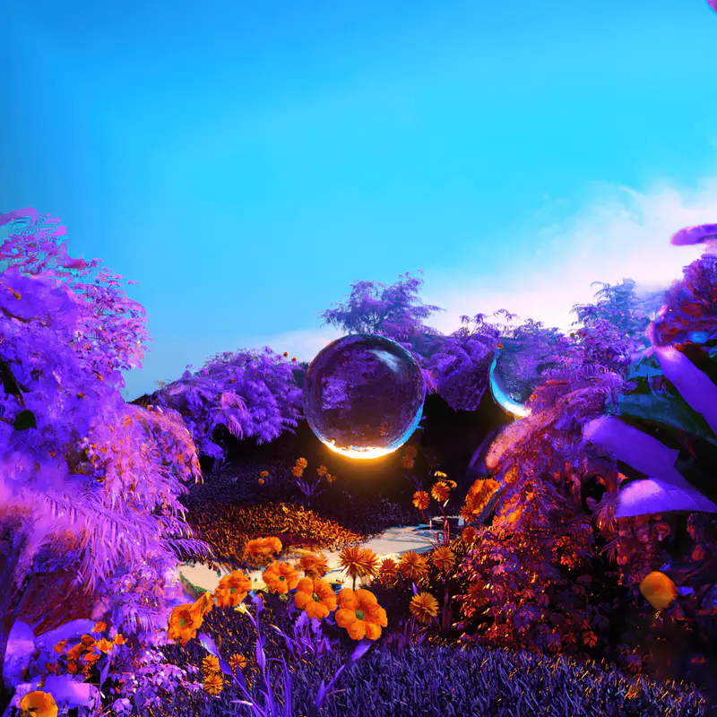 Purple Valley Solstice, digital artwork by Ottis Ots